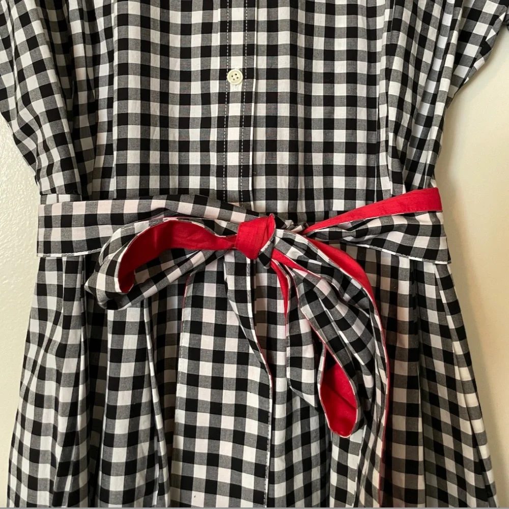 Talbots Gingham Shirt Dress - 16P - Picture 4 of 9